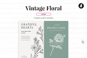 Vintage floral social media template, a Social Media Template by Chanut is industries (Thumbnail 6 of 11)