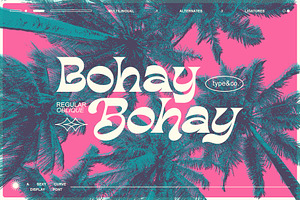 Bohay - A Curvy Display Font