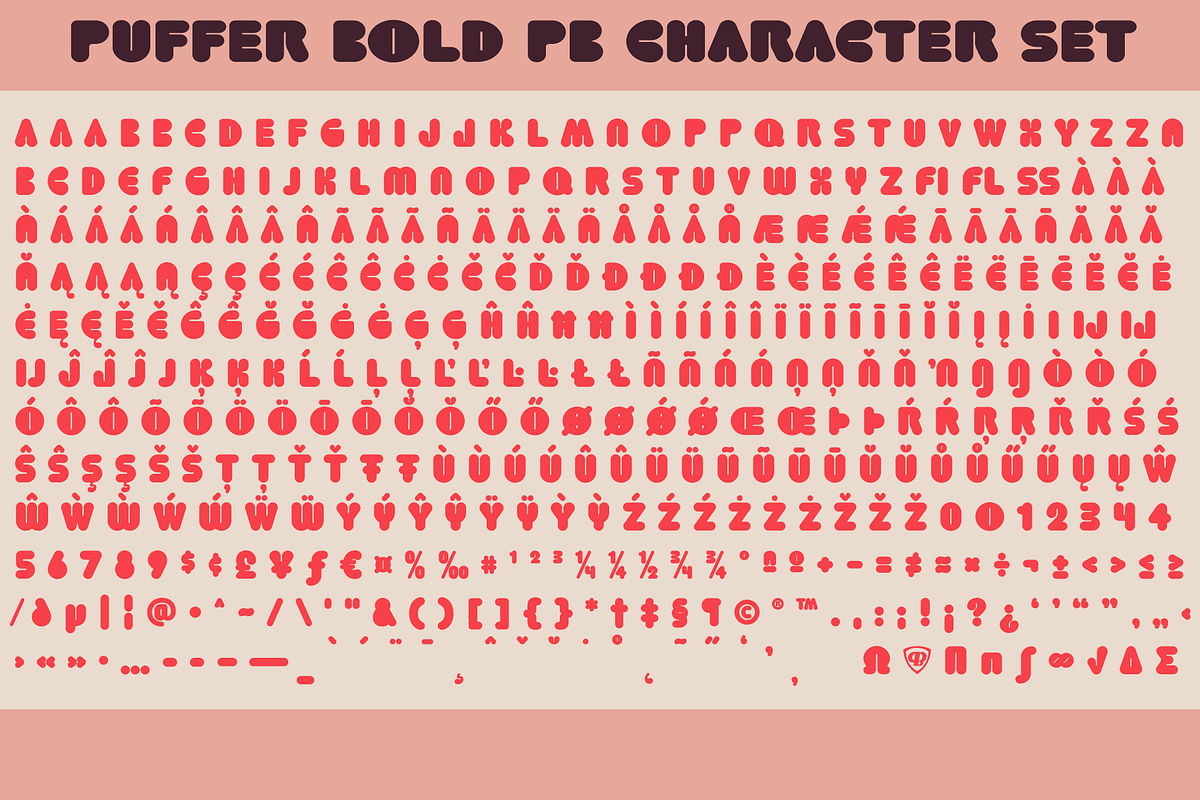 Puffer PB Family, a Sans Serif Font by Pink Broccoli (Photo 4 of 4)