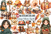Vintage Autumn Sublimation Clipart, an Illustration by Rose Art (Thumbnail 1 of 4)