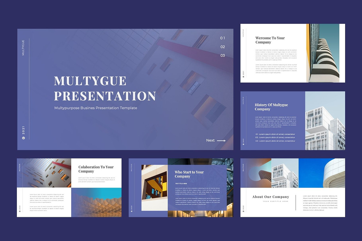 MULTYGUE Business PowerPointTemplate, a Presentation Template by Rizki Herdian (Photo 2 of 6)