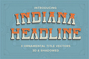 Indiana Headline, a Font by BlackBird Foundry (Thumbnail 1 of 3)