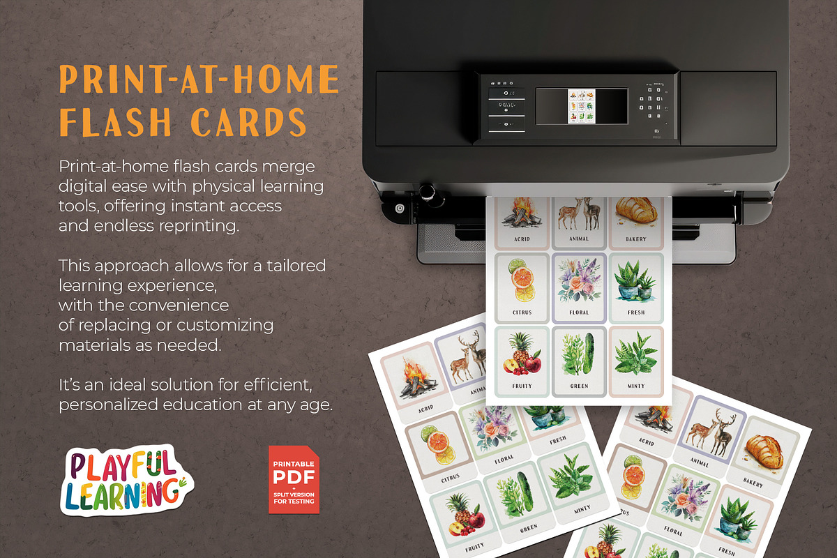 Smells Montessori Flash Cards, an Education Illustration by Pix Cafe (Photo 7 of 10)