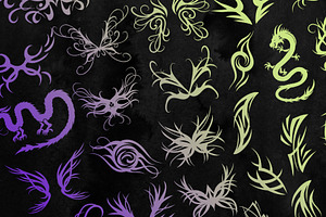 Tribal Tattoo Photoshop Brushes