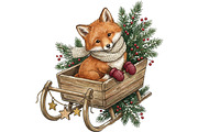 Cozy Winter Animals Clipart Bundle, an Animal Illustration by T-shirt Pond (Thumbnail 19 of 26)