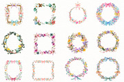 Easter spring floral frame Clipart, an Illustration by Designworld (Thumbnail 5 of 5)