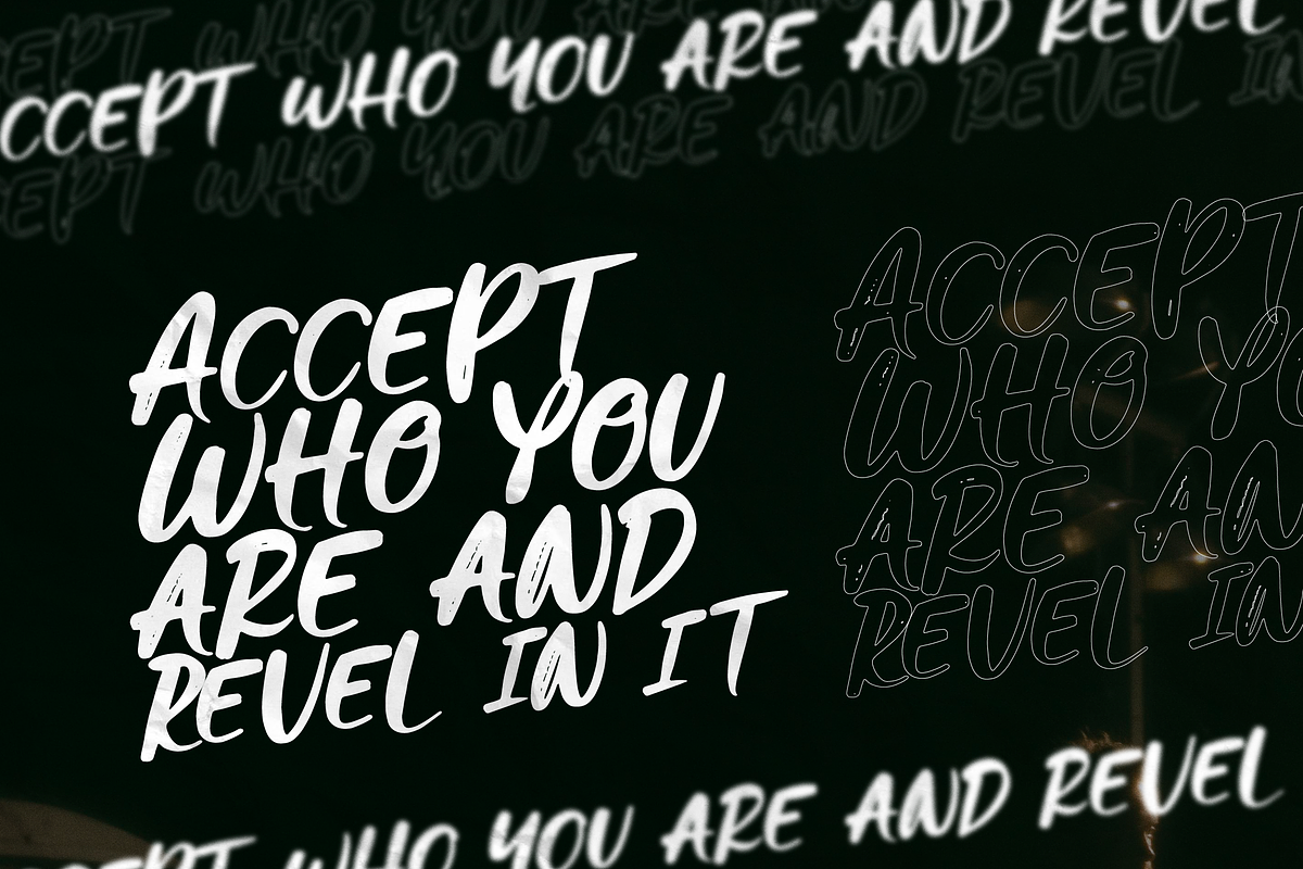 Lyong Outsider | Hand Drawn Brush, a Handwritten Font by Denustudios (Photo 6 of 13)