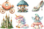 Watercolor Little Fairy Tale Clipart, an Illustration by Designking (Thumbnail 2 of 4)