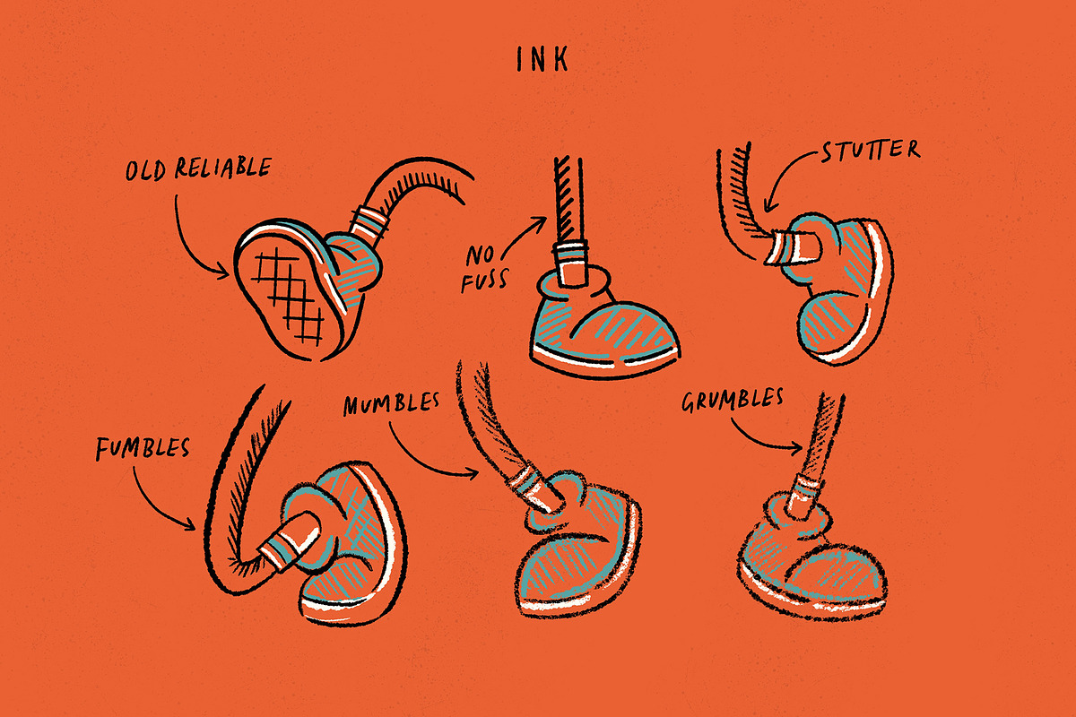 Dead Head Procreate Brush Set, a Brush Add-On by Idle Letters (Photo 3 of 11)