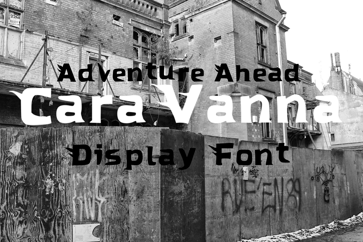 Caravanna vintage display font, a Font by C7 Studio