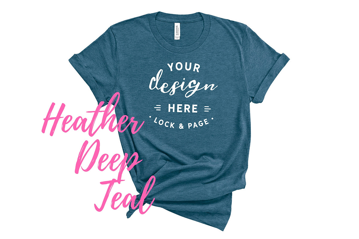 Bella Canvas TShirt Mockups On White, a Shirt Mockup by lock and page (Photo 69 of 92)