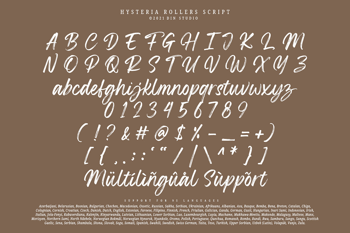 Hysteria Rollers, a Sans Serif Font by din-studio.com (Photo 9 of 12)