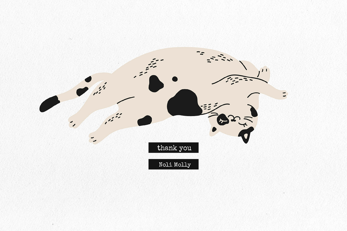 Lazy cat, an Animal Illustration by Noli Molly Store (Photo 4 of 4)