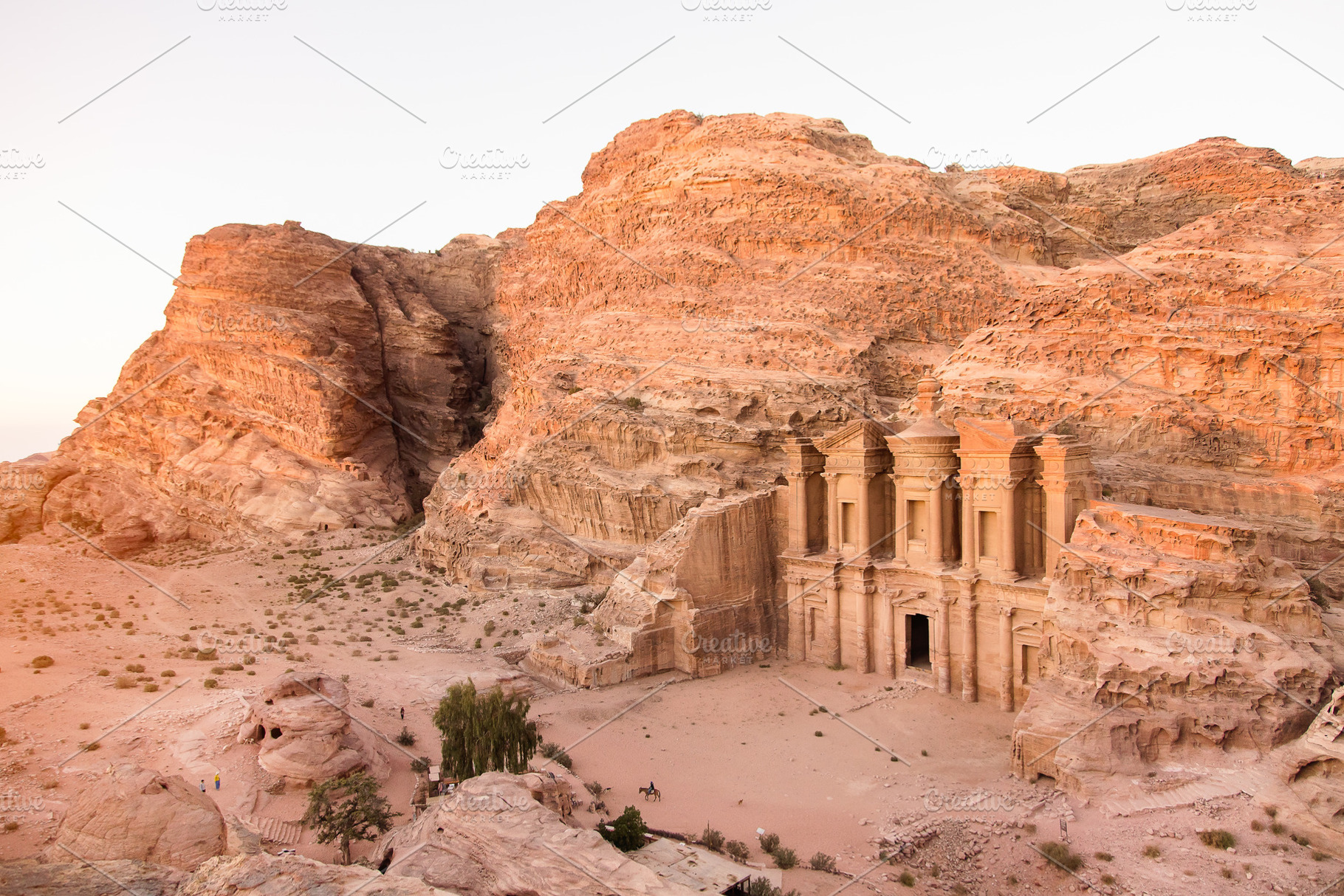 Ancient Petra Monastery, a Photo by Kunkel Adventures