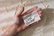 Bakery Style Business Card Mockup, a Mockup by Quirko (Thumbnail 4 of 6)