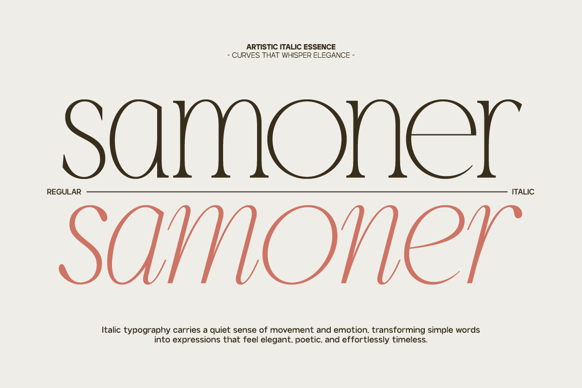 GC Ballerina - Stylish Serif Italic, a Serif Font by Glyphonic (Photo 9 of 15)