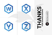 26 A-Z Polygonal Monograms set, a Branding & Logo Template by Walldecorated (Thumbnail 5 of 5)