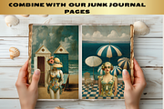 VINTAGE OLD LADY BEACH CLIPART PACK, a Person Illustration by Daring Digies (Thumbnail 10 of 10)