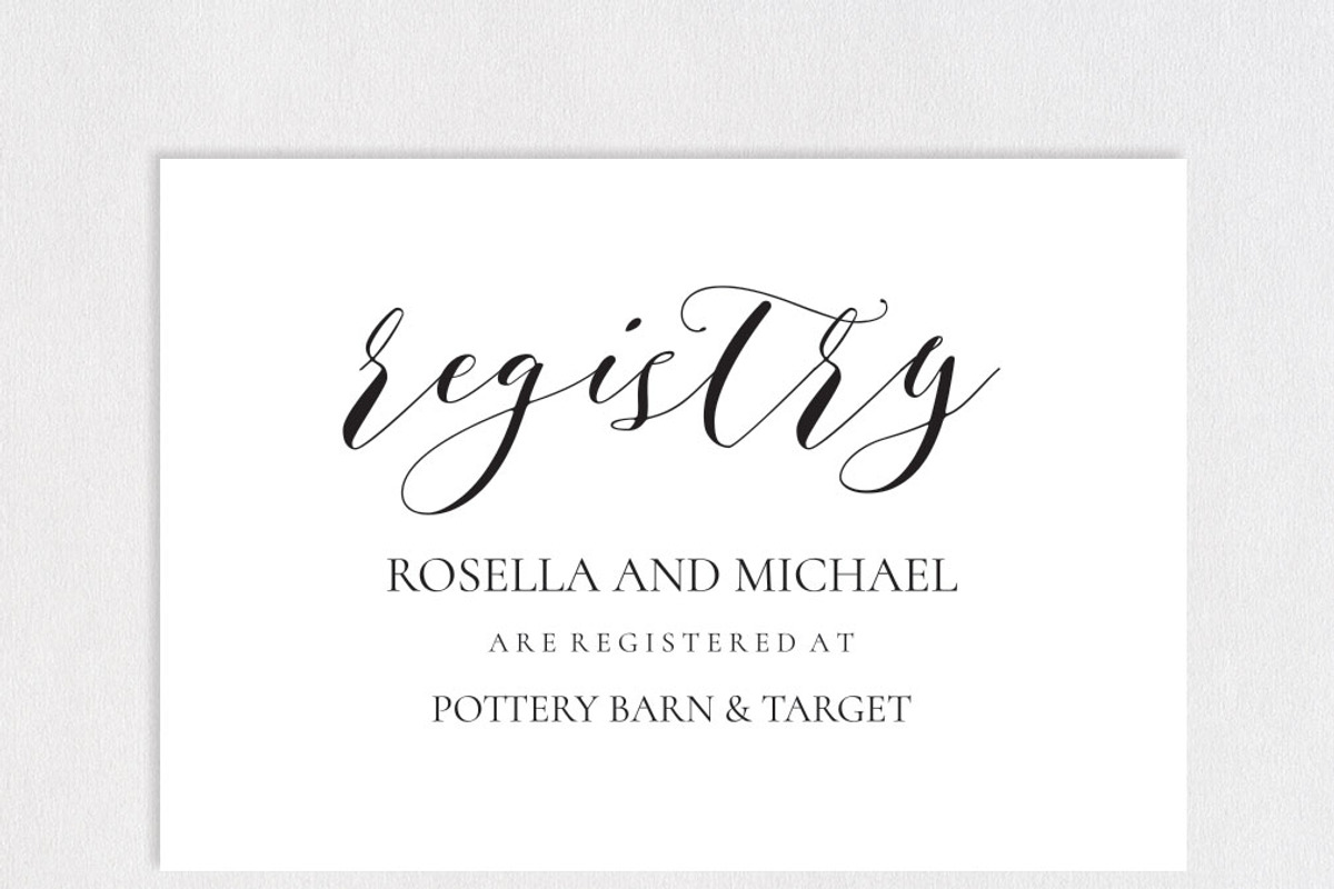 Registry Cards Editable SHR459, an Invitation Template by Shafura_Wedding (Photo 3 of 5)