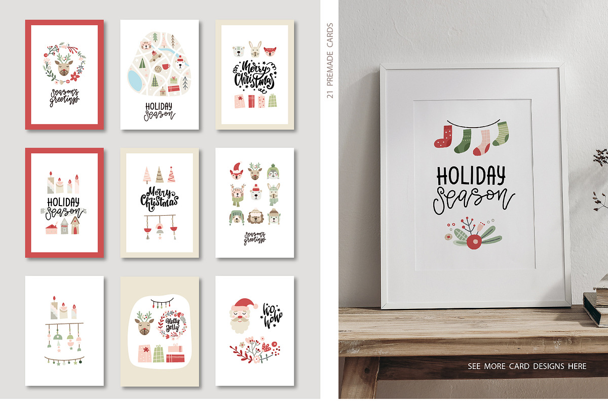 Christmas Creator Pack, an Animal Illustration by DearLetters (Photo 15 of 17)