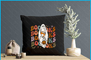 Booooks Ghost Halloween Groovy SVG, a Graphic by Creativeusart (Thumbnail 4 of 4)