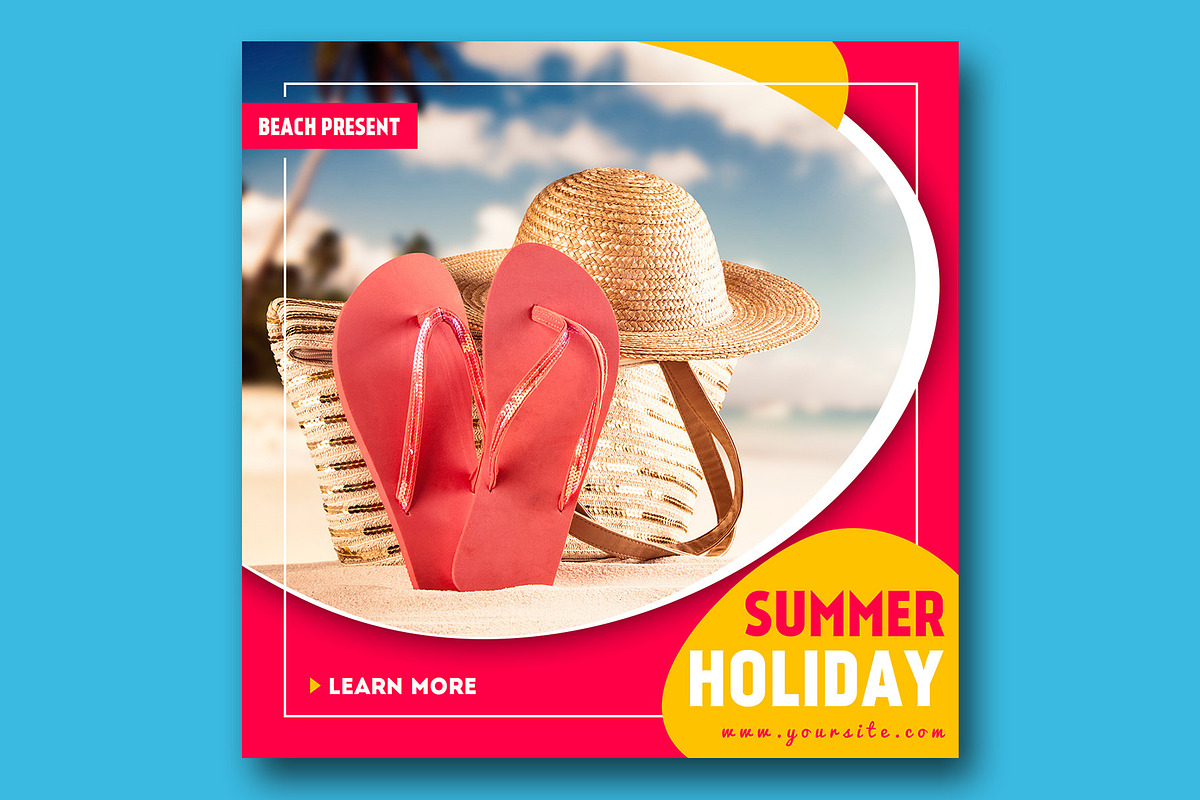 Summer Instagram Banner, a Social Media Template by Rafoz (Photo 3 of 3)