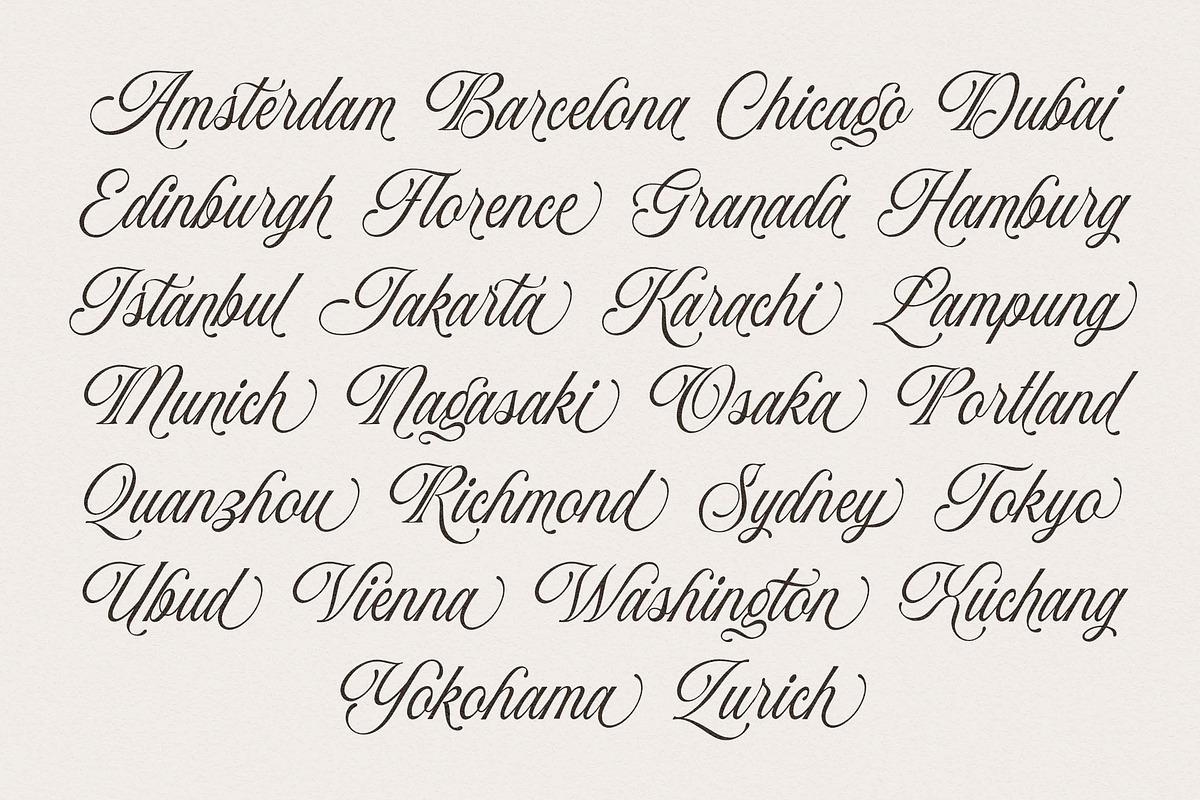 Baliglad – Stylish Calligraphy Font, a Script Font by Honestype (Photo 10 of 12)