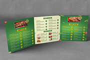 Square Trifold Food Menu Brochure, a Brochure Template by GreenPixi (Thumbnail 3 of 5)