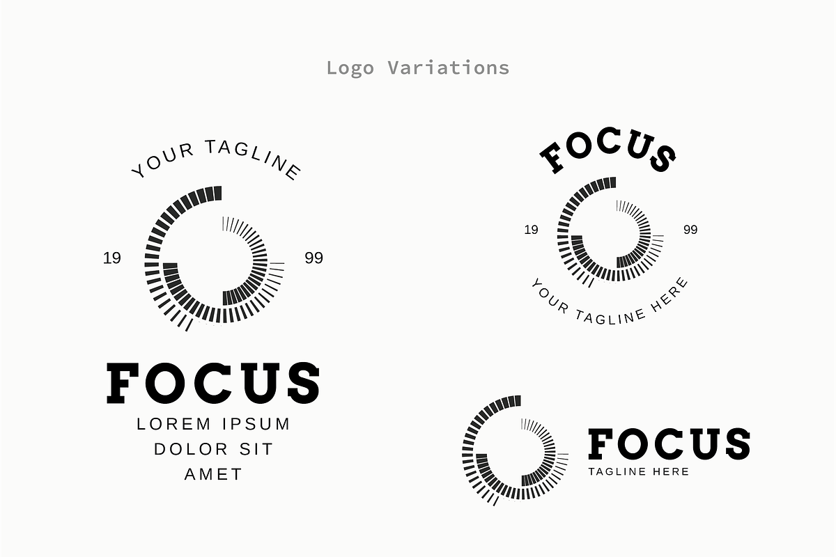 Focus - Premium Logo Template, a Branding & Logo Template by Minimalist Logos (Photo 3 of 7)