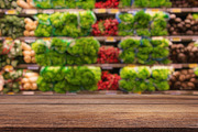 Grocery Store Shelves with Wooden Ta, a Food & Drink Photo by idea_design (Thumbnail 9 of 10)