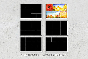 4x6 Photo Card Collage Template Pack