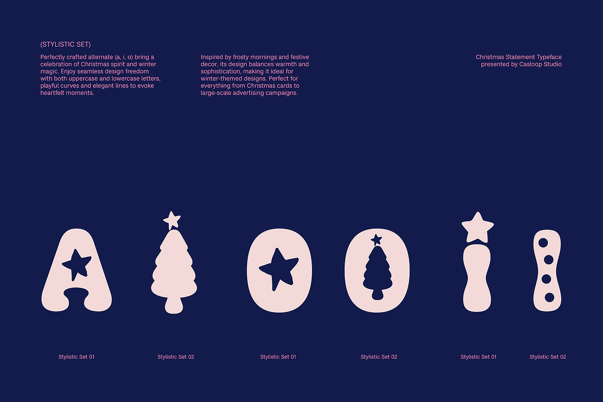 Christmas Statement – Bubble Font, a Sans Serif Font by Casloop Studio (Photo 7 of 9)