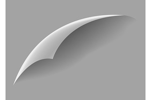 Curled paper corner. Curve, an Object Illustration by Things for designers