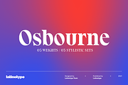 Osbourne, a Serif Font by Latinotype (Thumbnail 1 of 15)