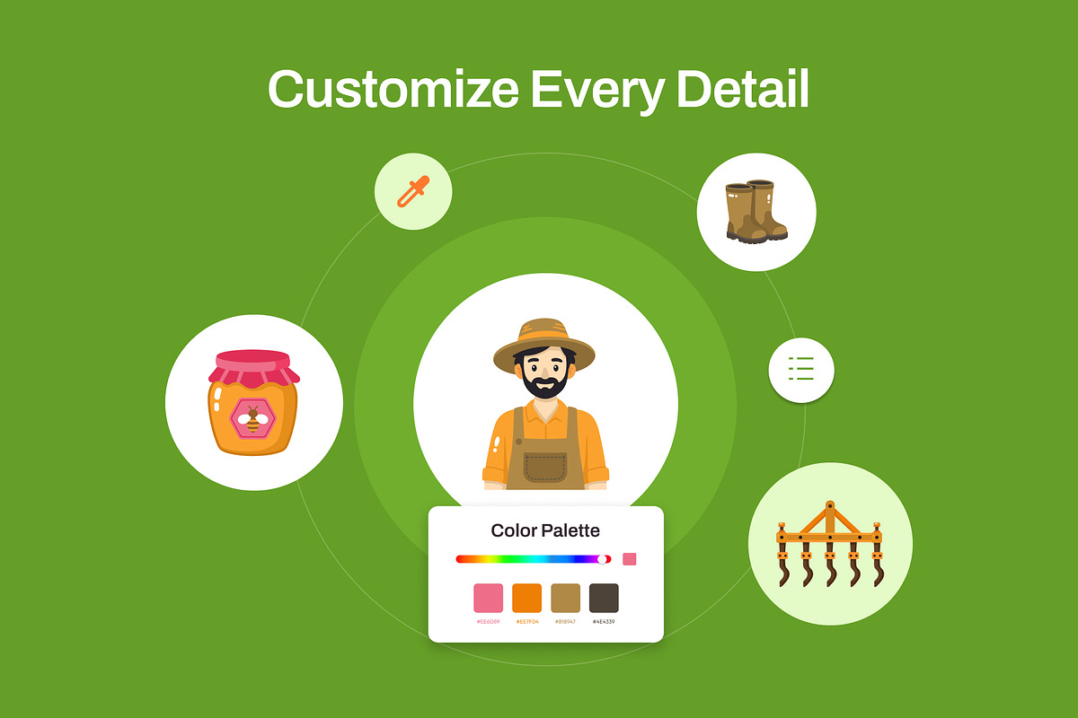 75 Farm Flat Icons, an Emoji Icon by Prosymbols (Photo 7 of 10)