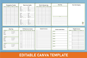 Home Plant Care Planner Canva