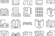 Books and reading line icons, an Object Graphic by pikepicture (Thumbnail 3 of 3)