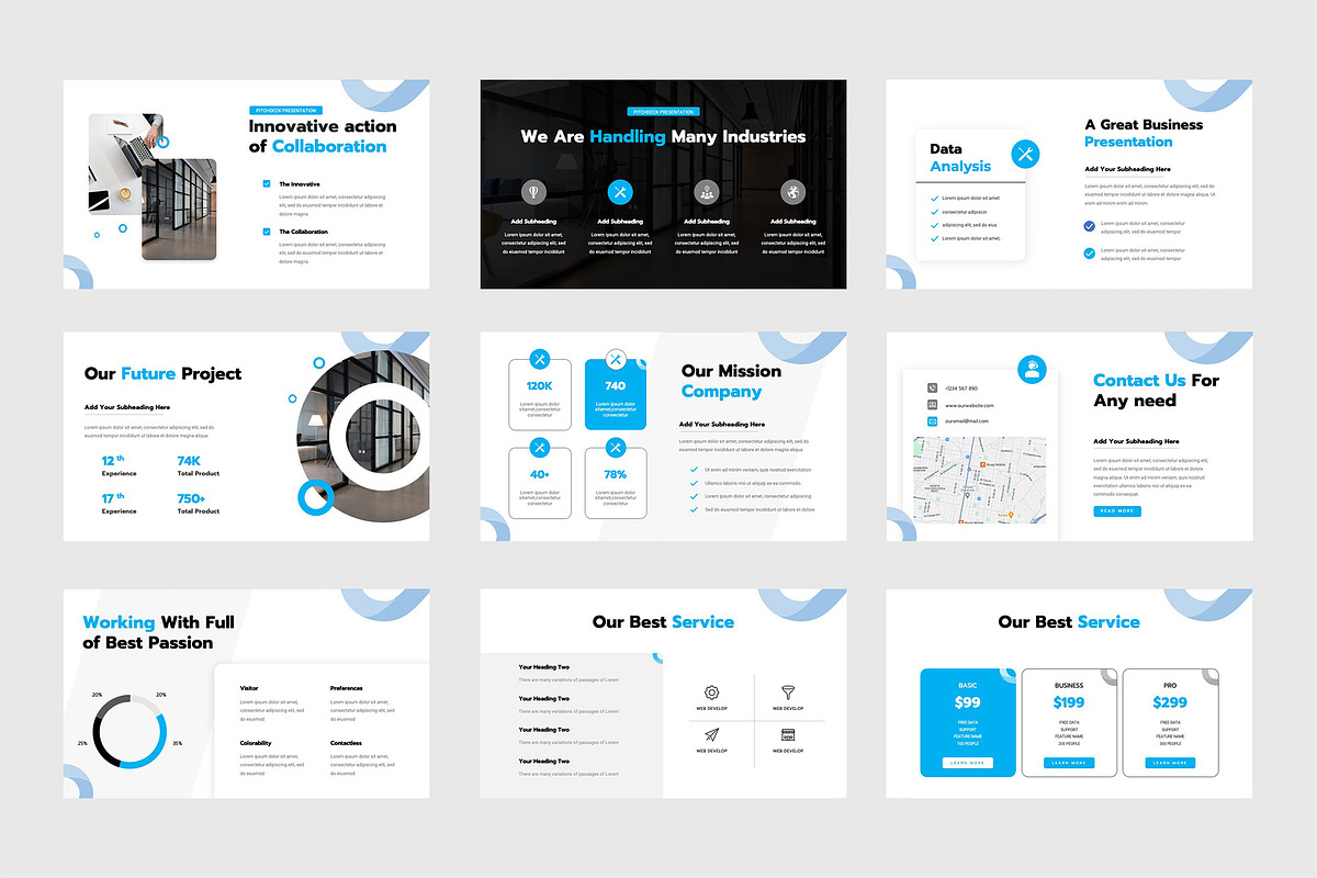 Pitch Deck Keynote Presentation, a Presentation Template by TMint Creative (Photo 2 of 6)