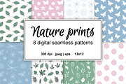 Nature seamless patterns set, a Pattern Graphic by Swetsol (Thumbnail 1 of 4)