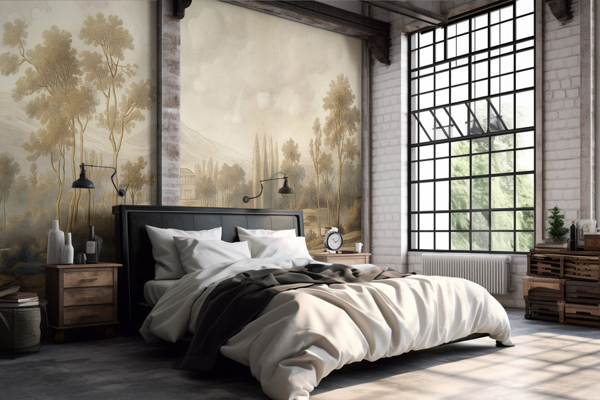 Hand drawn medieval style wallpaper, a Wallpaper Graphic by Muzi pear studio (Photo 9 of 11)