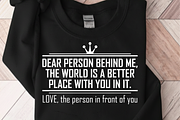 Dear Person Behind Me Tshirt Design, a Graphic by Vector Portal (Thumbnail 4 of 4)
