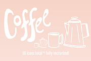 Doodled Coffee Icons, a Food Illustration by Hello Brio (Thumbnail 2 of 5)