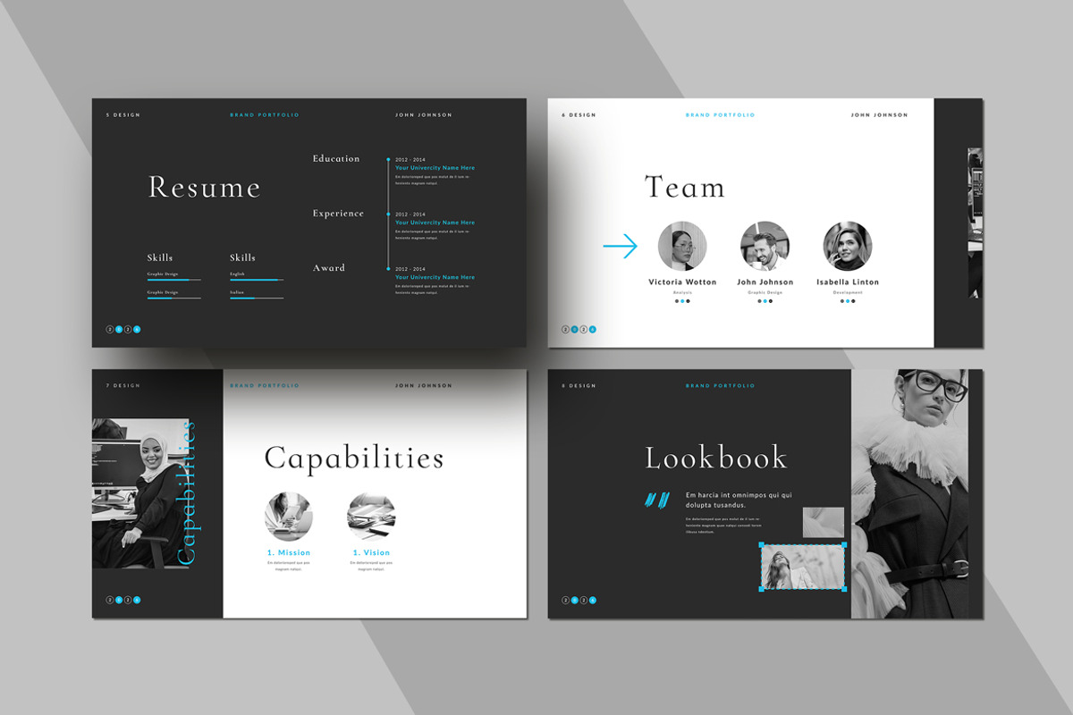 Portfolio Keynote Template, a Presentation Template by White Graphic (Photo 4 of 8)