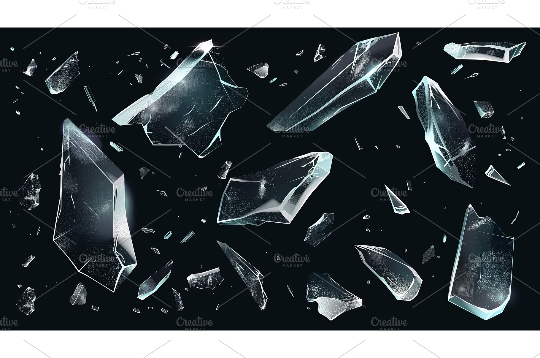 Realistic modern illustration set of, an Abstract Photo by ZinetroN