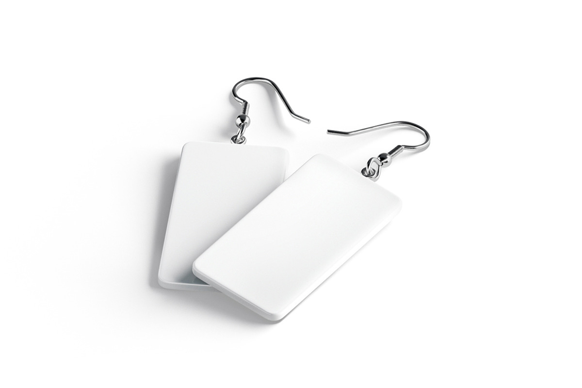 Rectangular Earring Jewelry 3D Model, an Object 3D Model by rebrandy (Photo 5 of 9)