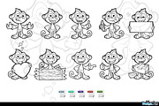 Cheeky Monkey In Black & White, an Animal Illustration by DesignWolf (Thumbnail 2 of 2)
