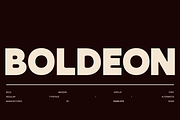 Boldeon Modern Typeface Font, a Sans Serif Font by Rasio Studio (Thumbnail 1 of 9)