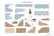 coastal landscape creator clipart, a Person Illustration by LyubovZaytseva (Thumbnail 4 of 18)