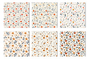 Minimal Boho Flowers Seamless, a Pattern Graphic by Canvas Craft (Thumbnail 3 of 3)