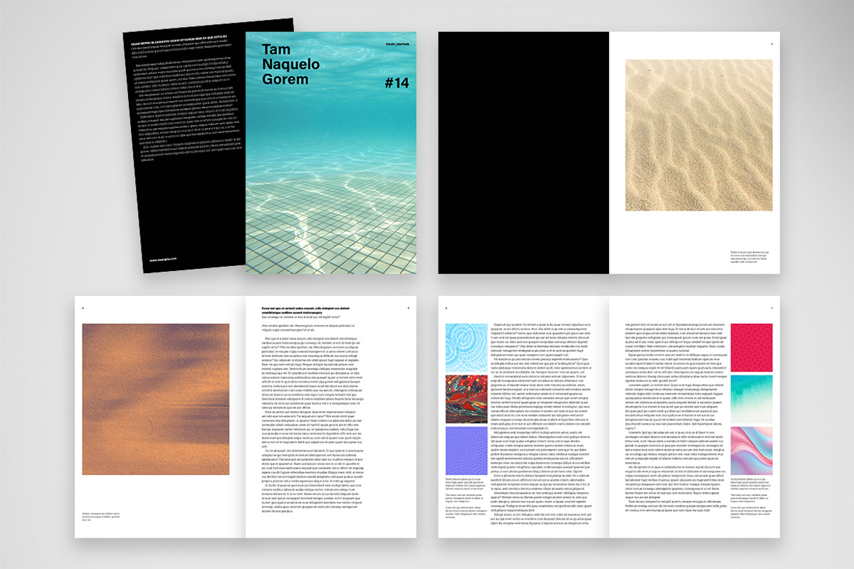 Minimalist Visual Art Journal Layout preview 2